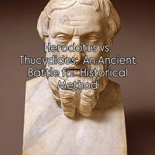 Herodotus and Thucydides are often seen as the two foundational historians of ancient Greece, and their differing approaches to the writing of history have been the subject of much scholarly debate. Their works provide valuable insights into the events of their time, but they represent two distinct methods of historical inquiry. Professor Paul Cartledge attributes his profession to Herodotus and draws a direct line through time – of course, as a professor of ancient Greece, and one of the best in the world, it makes sense. 

Read the whole article on #TheHistoryAvenue 
https://the-history-avenue.eu/2025/04/13/herodotus-vs-thucydides-an-ancient-battle-for-historical-method/

#history #Herodotus #Thucydides #TheWarDiaries #MaxLauker #AntonioGarcia #UndergroundStrategy #ancienthistory #historians #wednesdaywisdom
